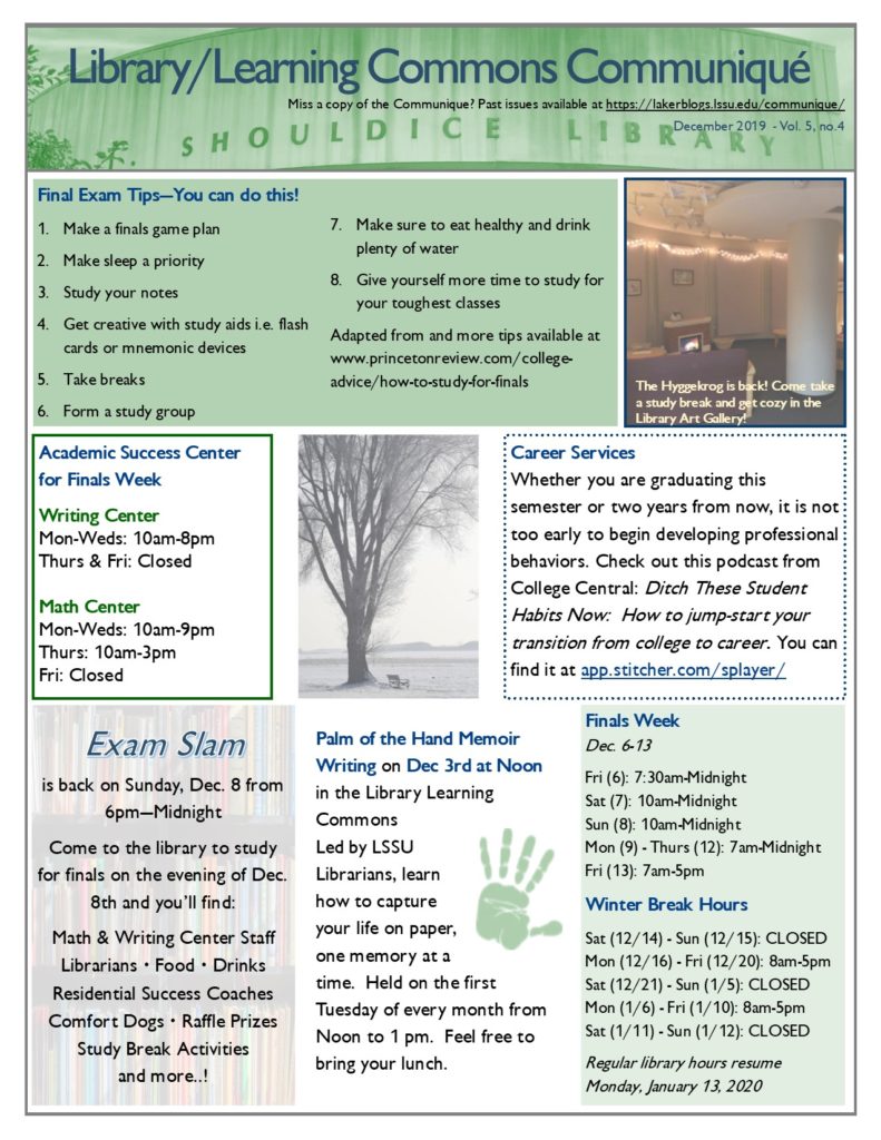 Library Learning Commons Newsletter